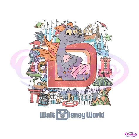 Vintage Walt Disney World PNG Disney Figment Epcot PNG » Oladino