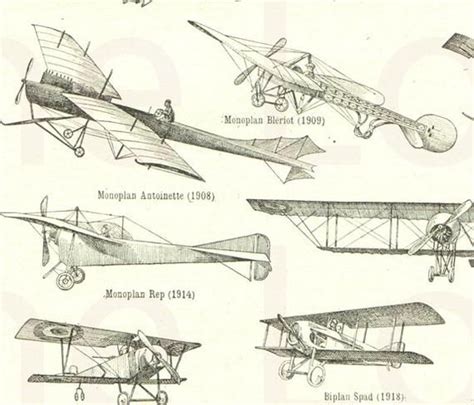 1922 Old Airplanes Poster Vintage Airplane Art Old Plane Poster ...