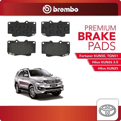 Brembo Front Brake Pad Set For Toyota Hilux Kun X Hilux