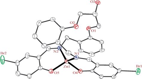 Ortep Diagram Of The Molecular Structure Of The Ellipsoids Are Drawn