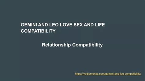 Ppt Gemini And Leo Love Sex And Life Compatibility Powerpoint