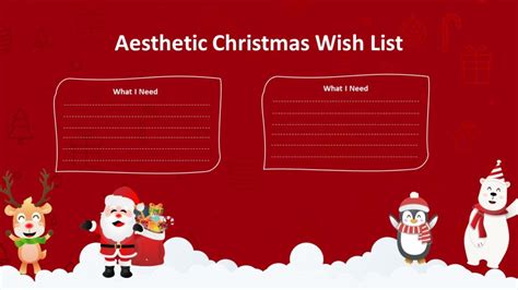 Free Animated Christmas Wishlist Template