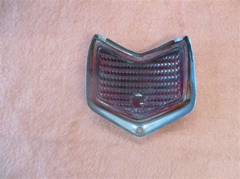 ONE 1940 FORD TAIL LIGHT EXTRA DARK DUOLAMP GLASS LENS AND STAINLESS