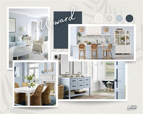 Calm Coastal Color Palette With Sherwin Williams Upward Color Of The