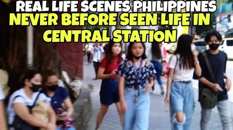 Never Before Seen Life In Lrt Central Station Arroceros Manila