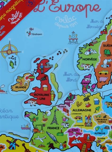 Carte D Europe En Bois Magnets Jeux La Ruche Des Passions