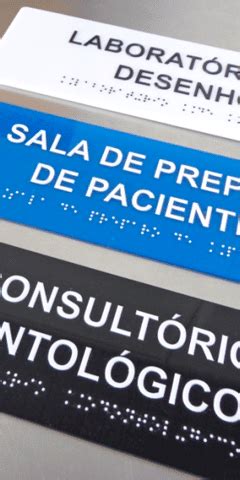 Placas Braille Lagge Acessibilidade