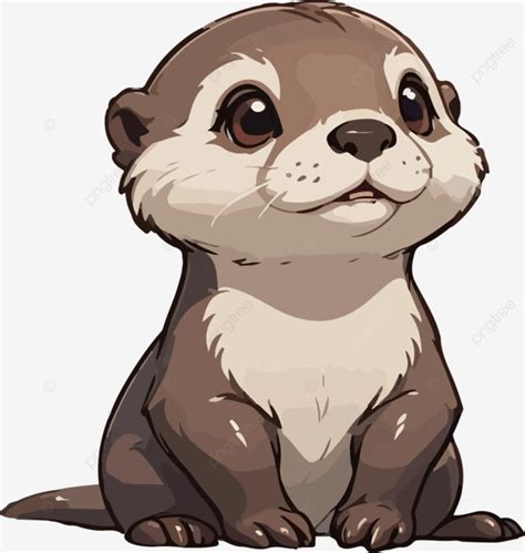 Cute Otter Animal Cartoon, Cute Clipart, Cartoon Clipart, Otter Clipart ...