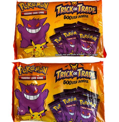 Lot Of 2 Pokemon TCG Trick Or Trade Booster Bundle 2 Pack 80 Total