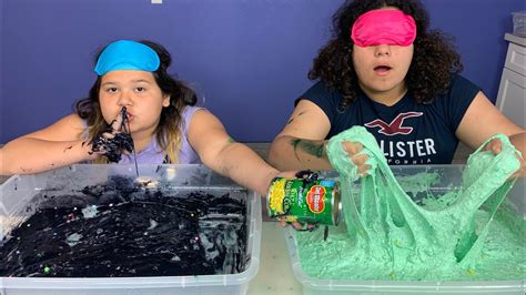 Izzy Cheated Blindfolded Slime Challenge Youtube