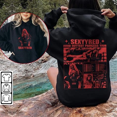 Sexxy Red Tour 2023 Sexyy Red 90s Music Rap Shirt 2 Sides Etsy