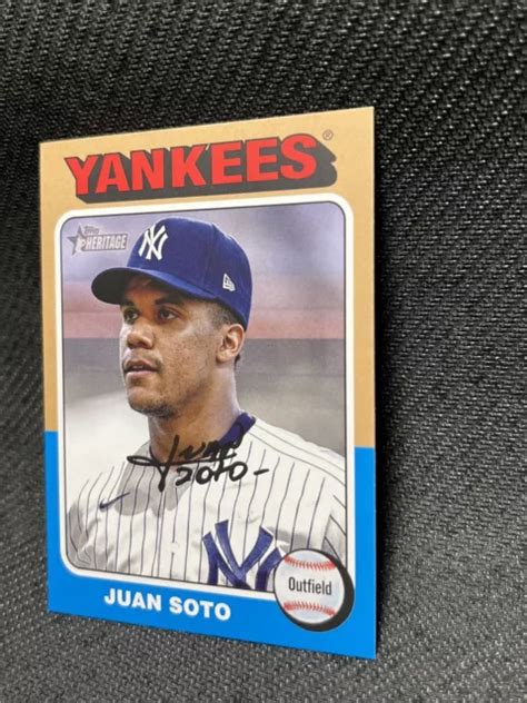 2024 TOPPS HERITAGE Juan Soto Variazione Colore SSP NEW YORK YANKEES