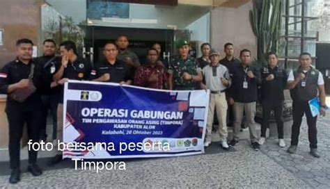 Imigrasi Kupang Gelar Operasi Gabungan Timpora Di Alor Metro Alor