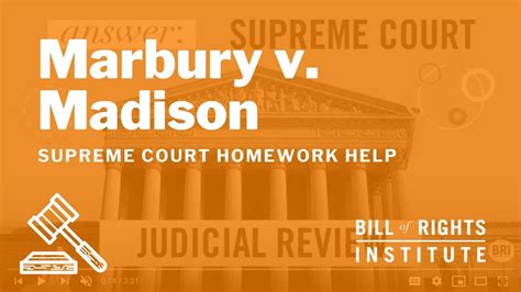 Marbury V Madison Bri S Homework Help Series Youtube