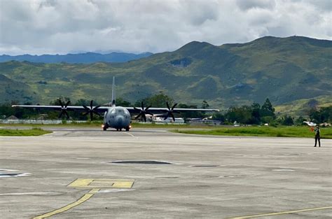 Pesawat C 130J 30 Super Hercules TNI AU Berhasil Melaksanakan