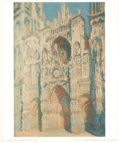 Rouen Cathedral, 1894 by Claude Monet - 10 X 12 Inches (Art Print ...