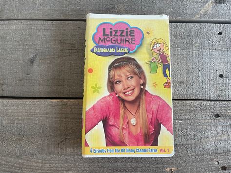 Lizzie Mcguire VHS Fashionably Lizzie Hilary Duff Etsy