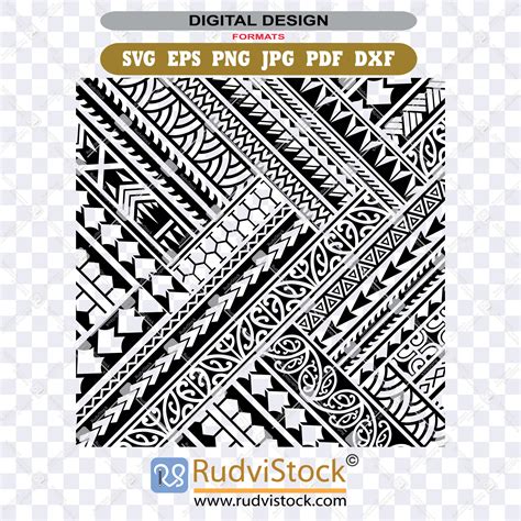 Samoan Background Tribal Patterns Rudvistock