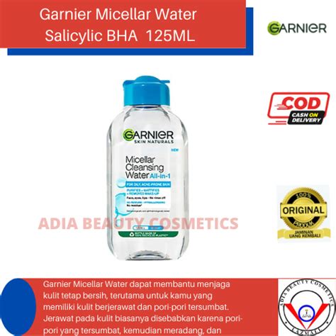 Garnier Micellar Cleansing Water Salicylic BHA 125ml Lazada Indonesia