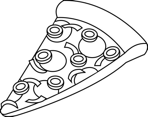 PNG Pizza Black And White Transparent Pizza Black And White.PNG Images ...