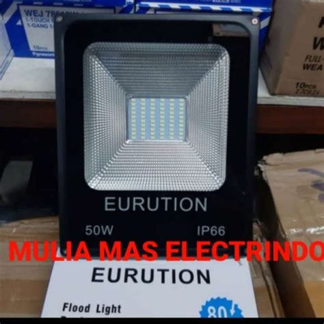 Promo Lampu Sorot Led Watt Eurution W Tembak Tipis Ip Smd Flood