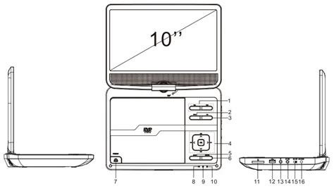 Lenco DVP 1046BK Portabler DVD Player User Manual