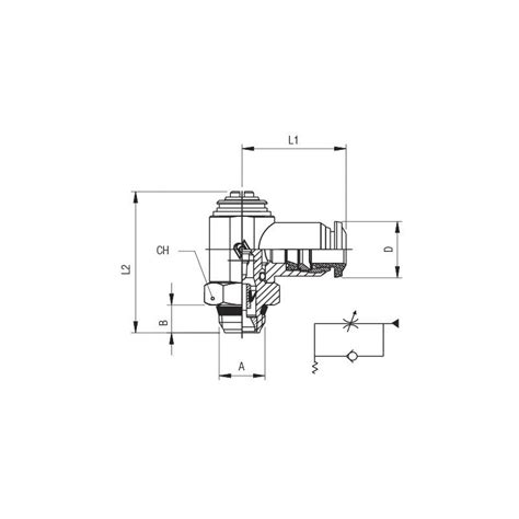 Regulador De Flujo Unidireccional A Destornillador Orientable Para