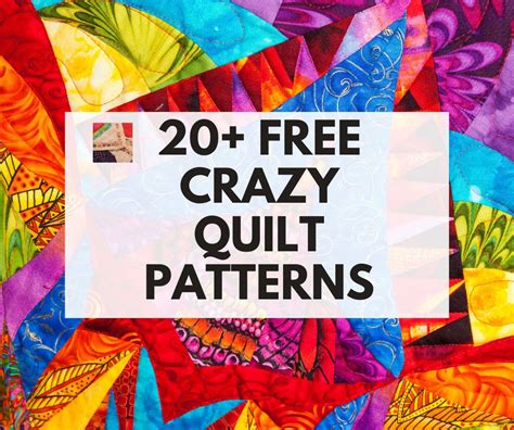 Free Crazy Quilting And Crazy Patchwork Patterns Needlepointers