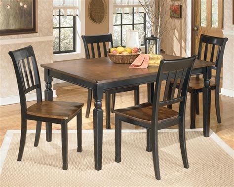 Signature Design by Ashley Owingsville 5-Piece Rectangular Dining Table ...