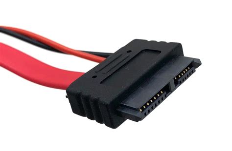 12 Inch Slimline Sata To Sata Hard Drive And Molex Lp4 Power Adapter