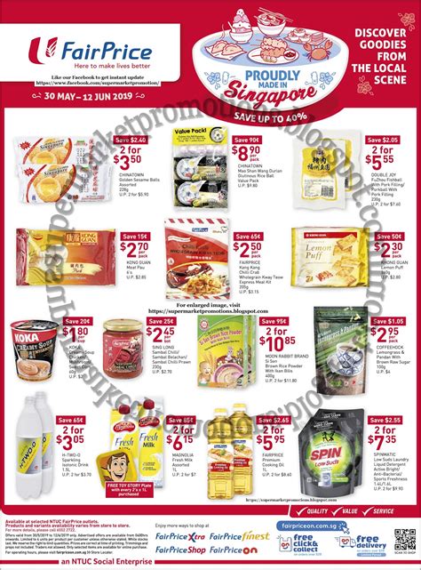 Ntuc Fairprice Made In Singapore 30 May 12 June 2019 ~ Supermarket Promotions