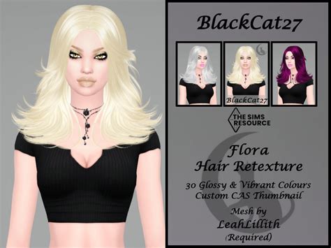 The Sims Resource Leahlillith Flora Hair Retexture Mesh Needed