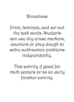 Subtraction Tens Frame Center by Sweezy's Sweeties | TpT