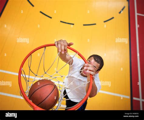 Basketball Bounce Competition Exercise Player Concept Stock Photo - Alamy