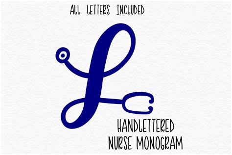 Nurse Stethoscope Alphabet Svgs Design Bundles