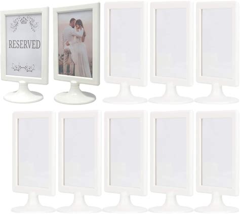 Alben Ivorycreamoff White Pedestal Picture Frames 4x6 Inch Frames