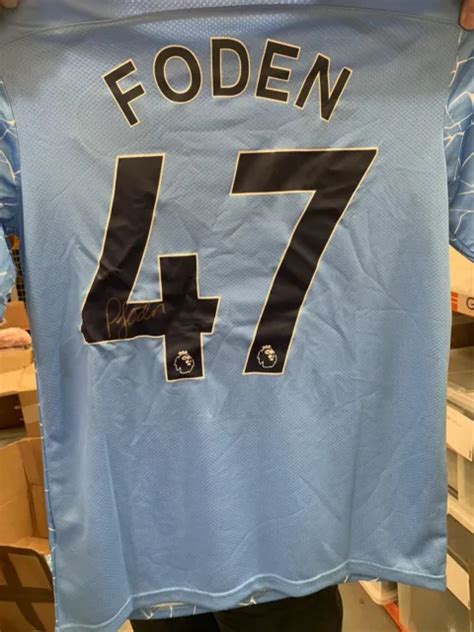 Phil Foden Signed Manchester City Shirt Really Nice Coa