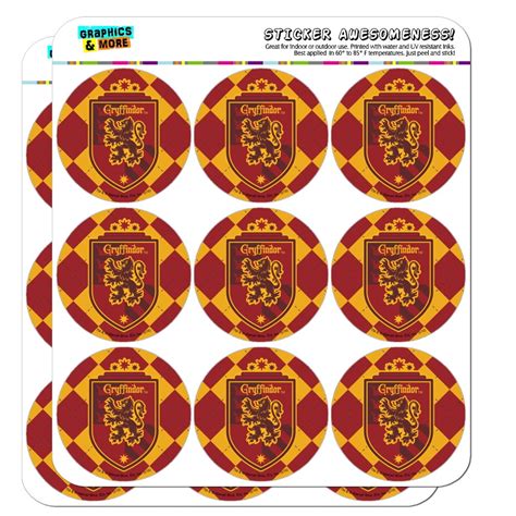 Harry Potter Gryffindor Plaid Sigil Planner Calendar Scrapbooking