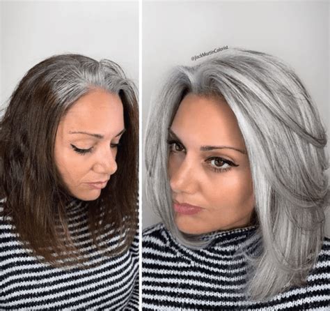 75 Women That Embraced Their Grey Roots And Look Stunning Cabelo Grisalho Feminino Cabelos