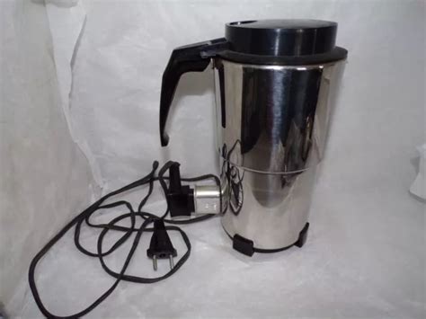 ANCIENNE CAFETIÈRE SEB Moka Inox 6 dl à Pression Italienne Années 1960