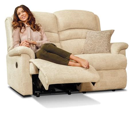 Sherborne Olivia Two Seat Fabric Manual Reclining Sofa Adjustable