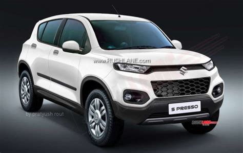 Maruti S Presso Small Suv Style Car Render Based On Spy Shots