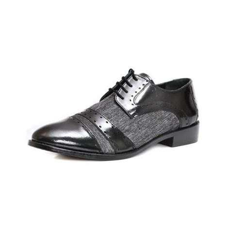 Libertyzeno Mens Leather Oxford Classic Lace Up Formal Brogue Dress Shoes