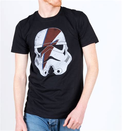 Mens Black Stormtrooper Bolt Star Wars T Shirt