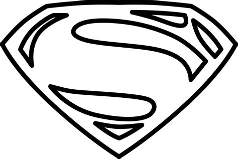 Superman Logo Black And White Printable