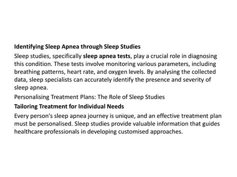 Ppt How Do Sleep Studies Help Develop Effective Treatment Plans