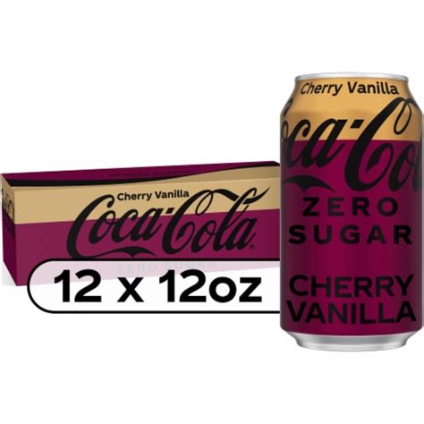 Coca Cola Cherry Vanilla Zero Sugar Soda Cans 12 Pk 12 Fl Oz Ralphs