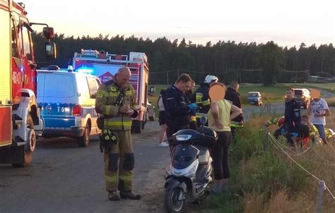 Tragedia rodziny z gminy Iława Zmarł motorowerzysta ciężko ranny w