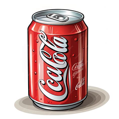 Dibujos animados de latas de refresco con la palabra Coca-Cola | Imagen
