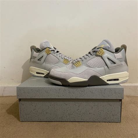 Jordan Men's Grey and Black Trainers | Depop